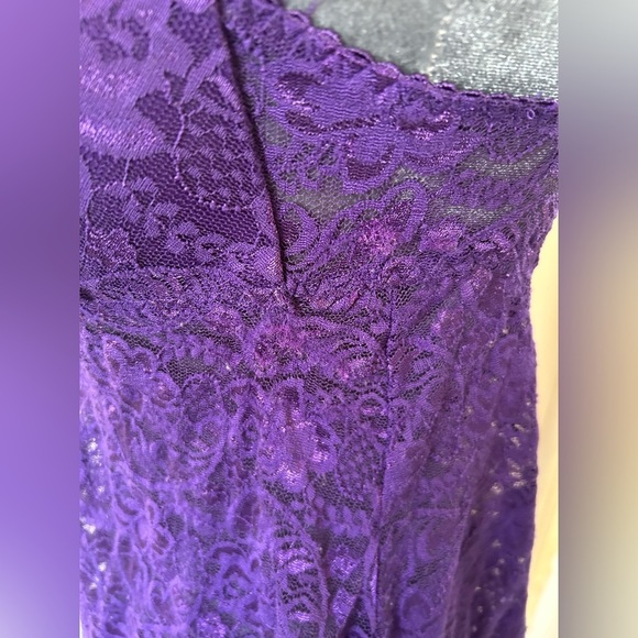Purple apt 9 Stretch Lace Babydoll nightgown - Picture 3 of 6